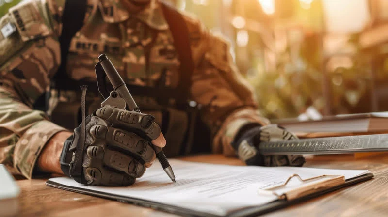 Askerlik hizmetiyle ilgili haklar, tazminat davaları veya idari işlemler konusunda hukuki destek arayanlara yönelik görsel.