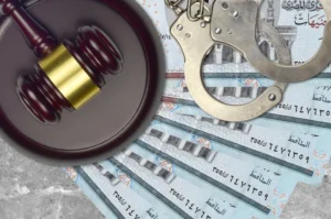 Yargı tokmağı, kelepçe ve para üst üste konulmuş – etik ihlal türleri, disiplin cezaları ve doçentlik başvurularında kurul kararlarına itiraz süreci.