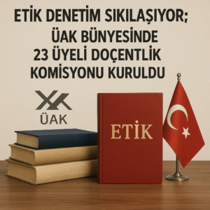 Etik denetim sıkılaşıyor; ÜAK bünyesinde 23 üyeli doçentlik komisyonu kuruldu.