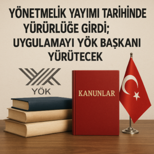 Yönetmelik yayımı tarihinde yürürlüğe girdi; Uygulamayı YÖK Başkanı Yürütecek.